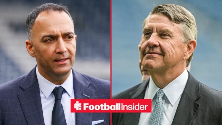 Paraag Marathe looking concerned alongside Andrew Cavenagh looking happy