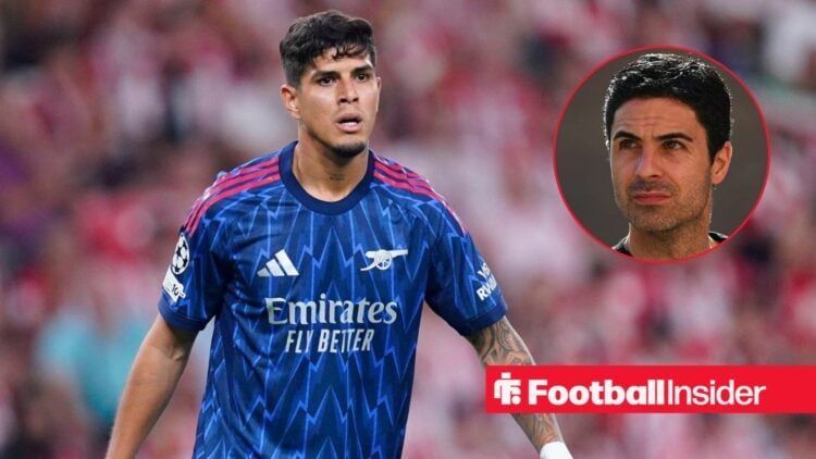 Arsenal defender Piero Hincapie