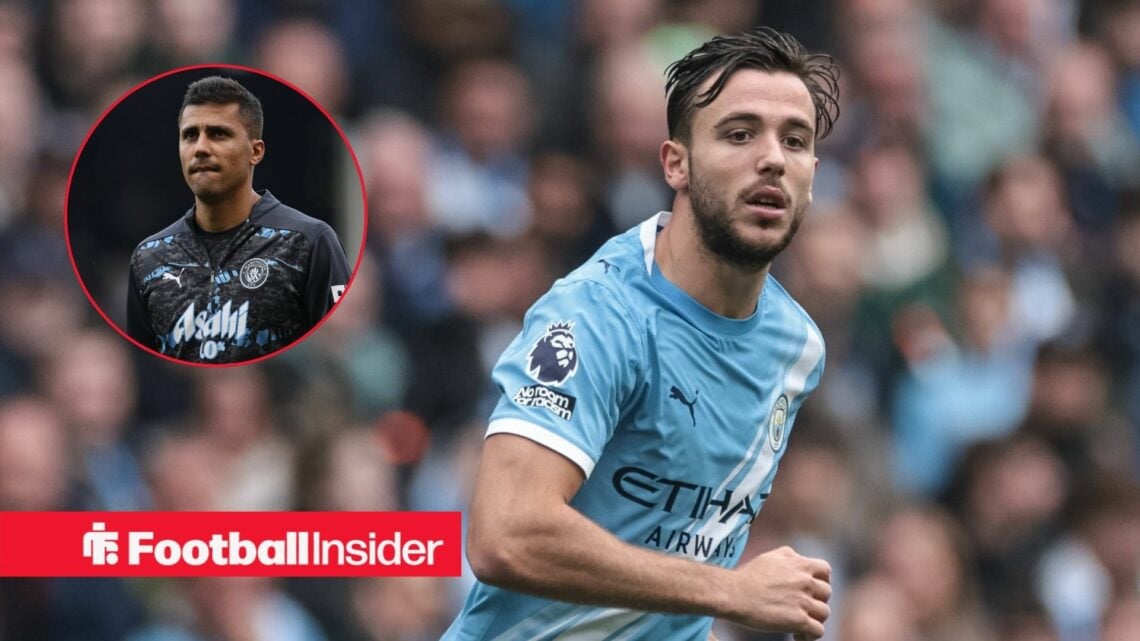 Man City's Nico Gonzalez with Rodri inset