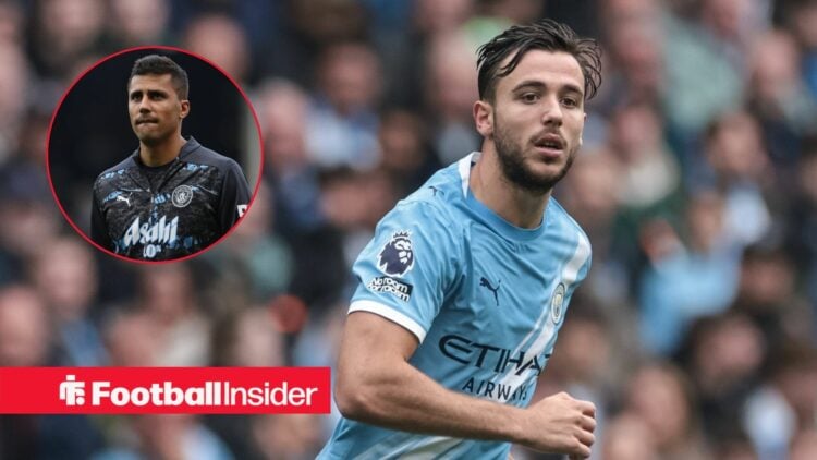 Man City's Nico Gonzalez with Rodri inset