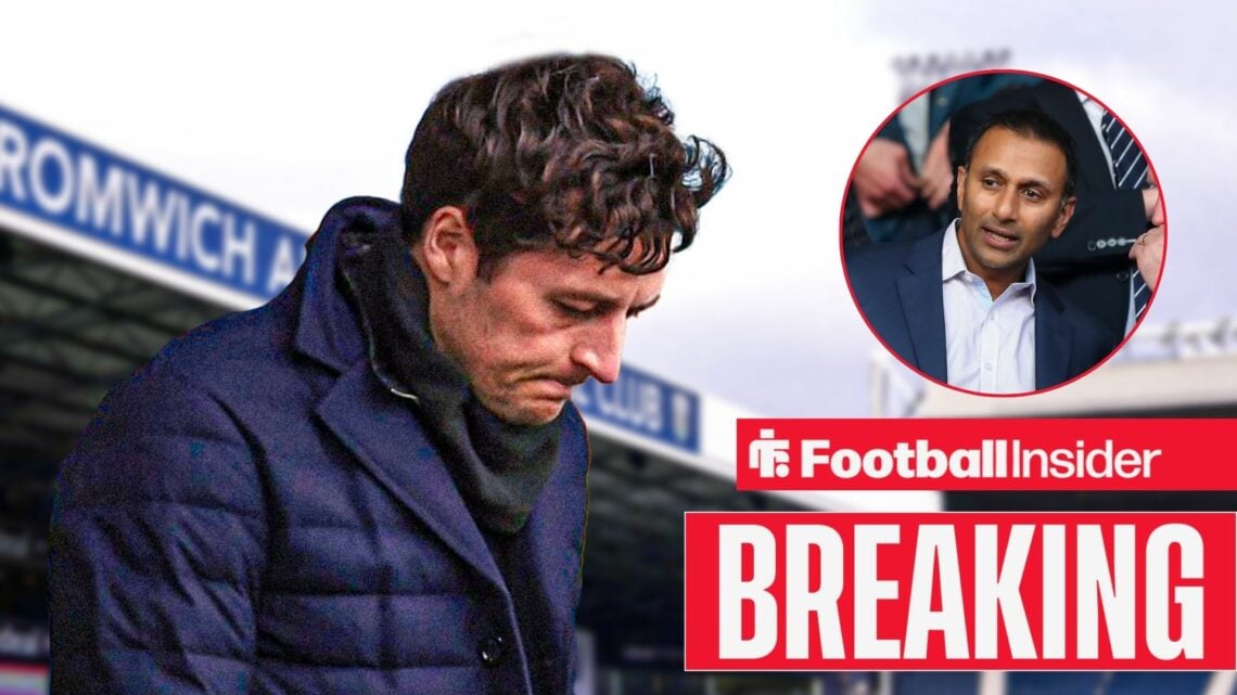 West Brom looking downbeat at West Brom, with Shilen Patel in a circular inset