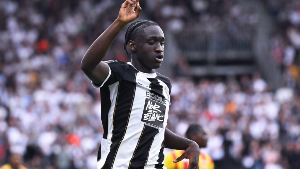 Sidiki Cherif in action for Angers in Ligue 1
