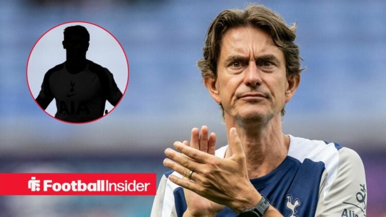 Thomas Frank clapping, Micky van de Ven's silhouette in a circular inset