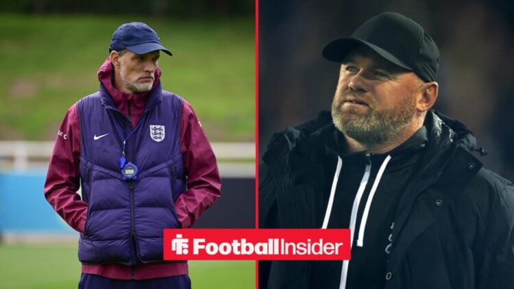 Thomas Tuchel alongside Wayne Rooney