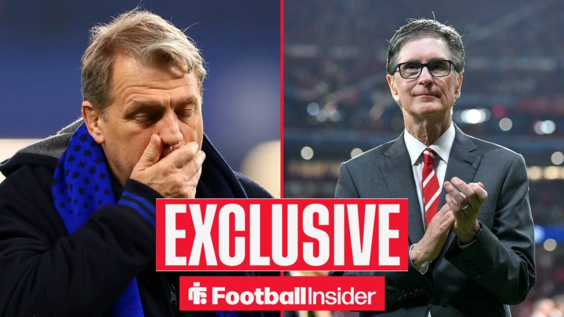 Chelsea owner Todd Boehly alongside Liverpool owner John W Henry