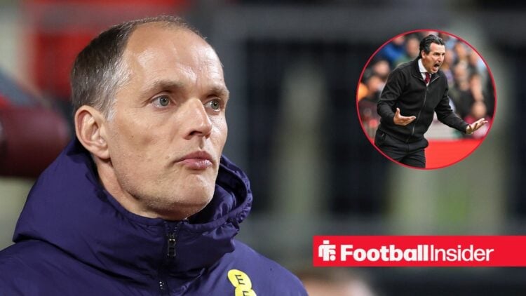 England boss Thomas Tuchel with Aston Villa's Unai Emery inset