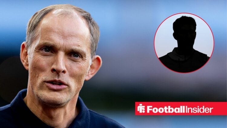 England boss Thomas Tuchel with John Stones blacked out inset