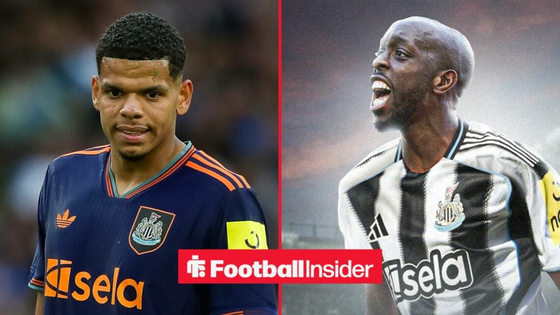 Will Osula and Yoane Wissa in action for Newcastle