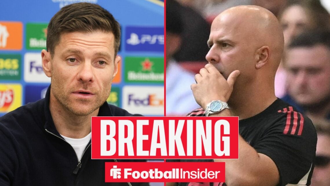 Xabi Alonso and Arne Slot side-by-side