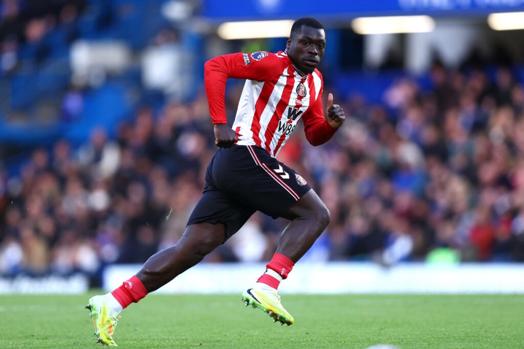 Sunderland striker Brian Brobbey runs