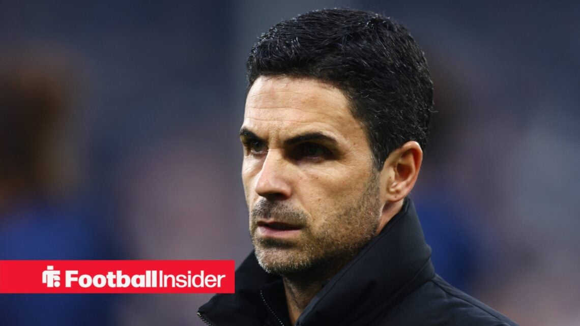 Arsenal manager Mikel Arteta looks angry