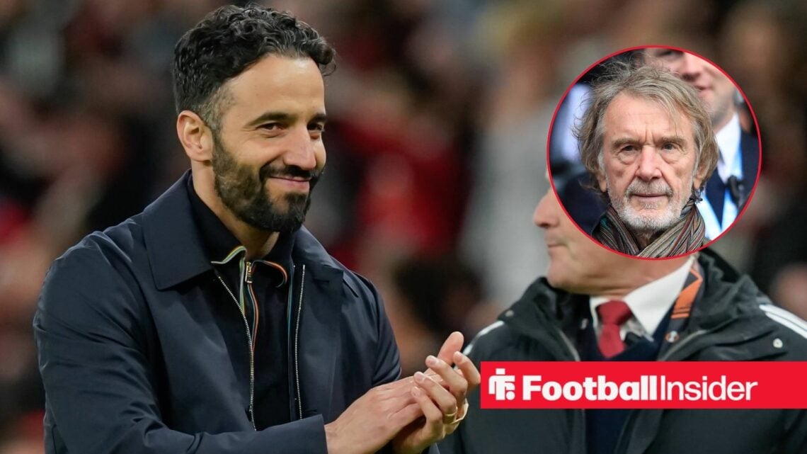 Manchester United manager Ruben Amorim with Sir Jim Ratcliffe inset