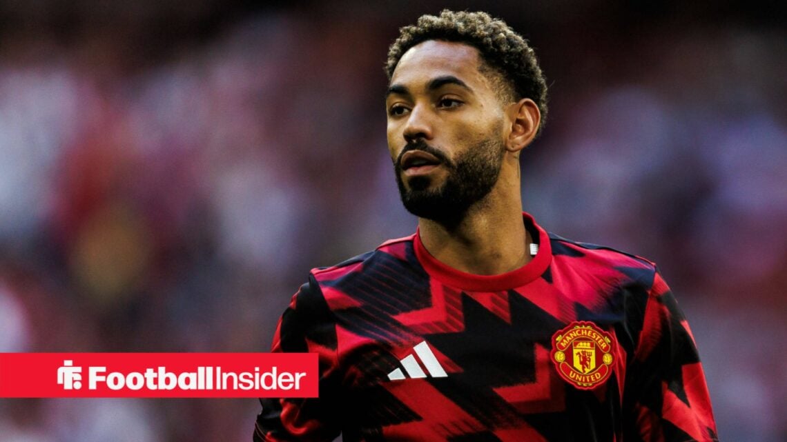 Matheus Cunha in Manchester United gear