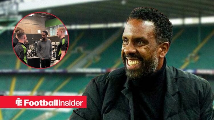 Celtic boss Wilfried Nancy smiles