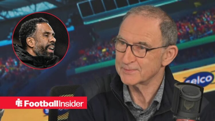 Former Celtic manager Martin O'Neill with Wilfried Nancy inset