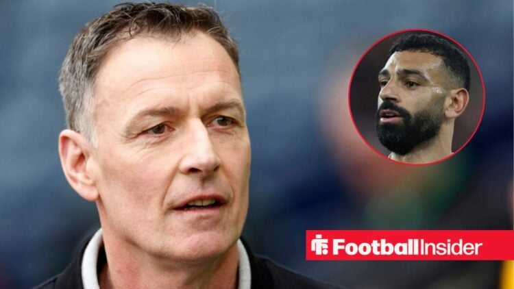 Pundit Chris Sutton and Liverpool winger Mohamed Salah inset
