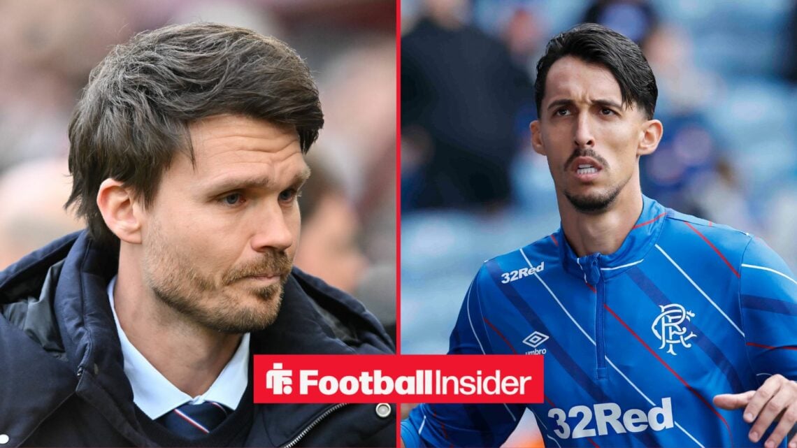 Danny Rohl looking at Bojan Miovski on right