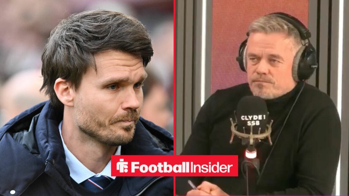 Danny Rohl on left looking at Simon Donnelly