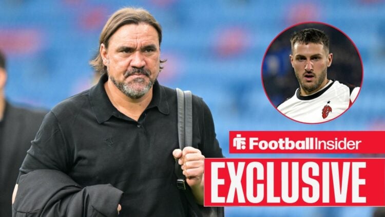 Football Insider exclusive as Leeds United manager Daniel Farke arrives at a game, while AC Milan striker Santiago Gimenez features in a circular i...