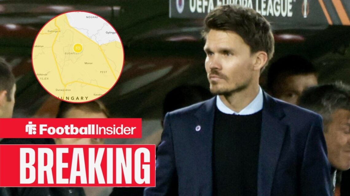 Danny Rohl with Budapest weather warning