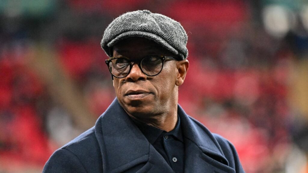 Ian Wright looking focused