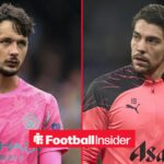 James Trafford looking concerned alongside Stefan Ortega looking serious