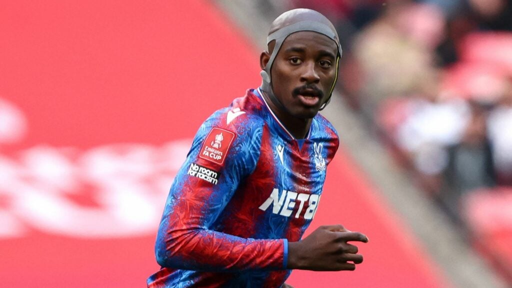 Jean-Philippe Mateta looking focused for Crystal Palace