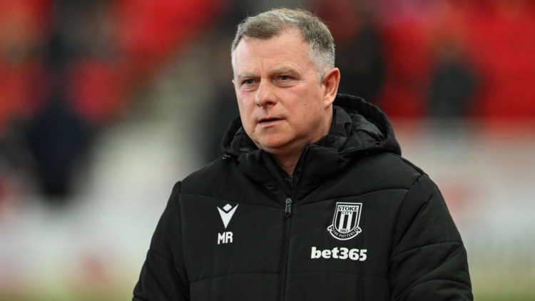 Mark Robins as Stoke boss