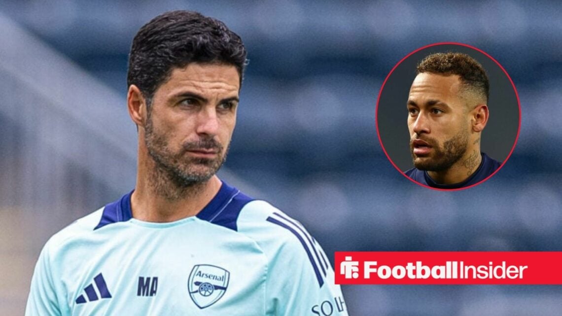 Mikel Arteta, Neymar