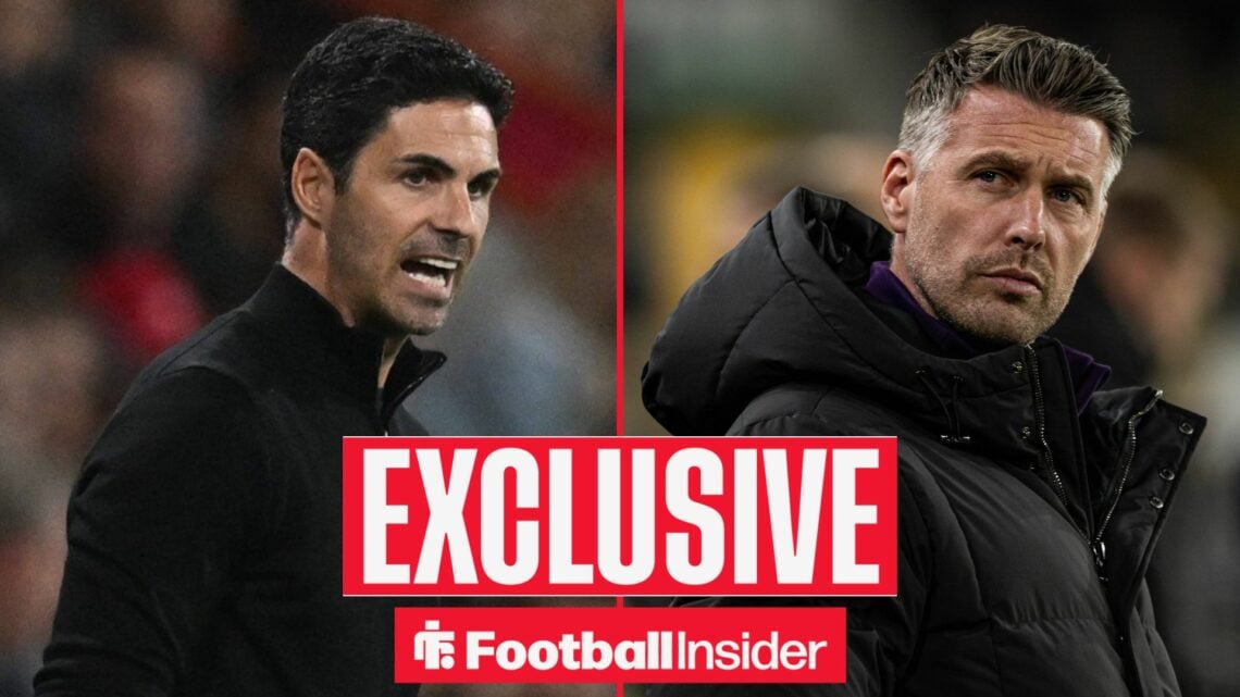 Mikel Arteta and Rob Edwards side-by-side