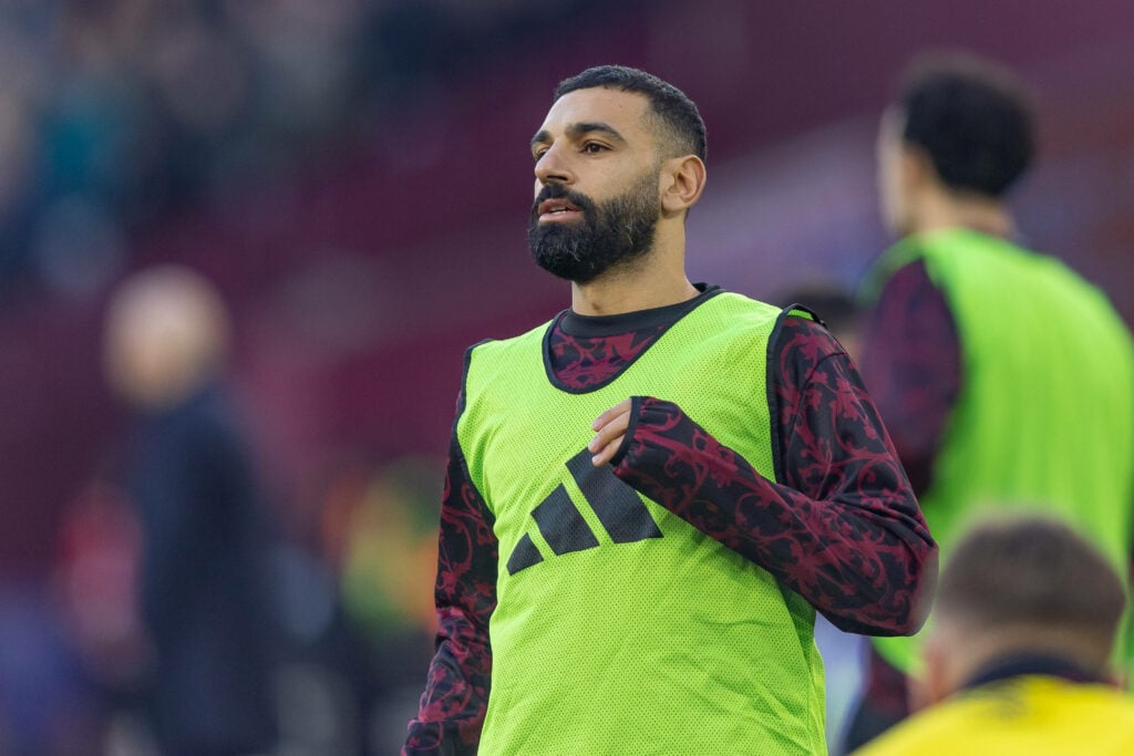 Mohamed Salah in a training bib