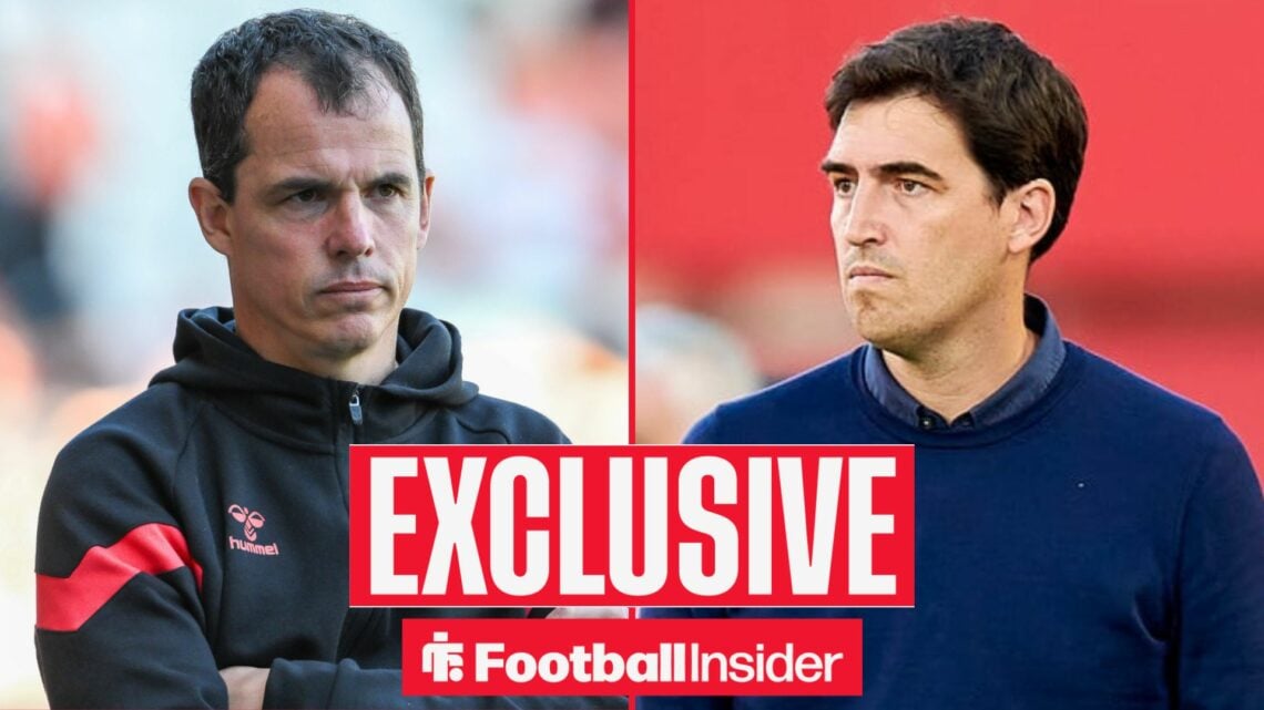 Regis Le Bris and Andoni Iraola side-by-side