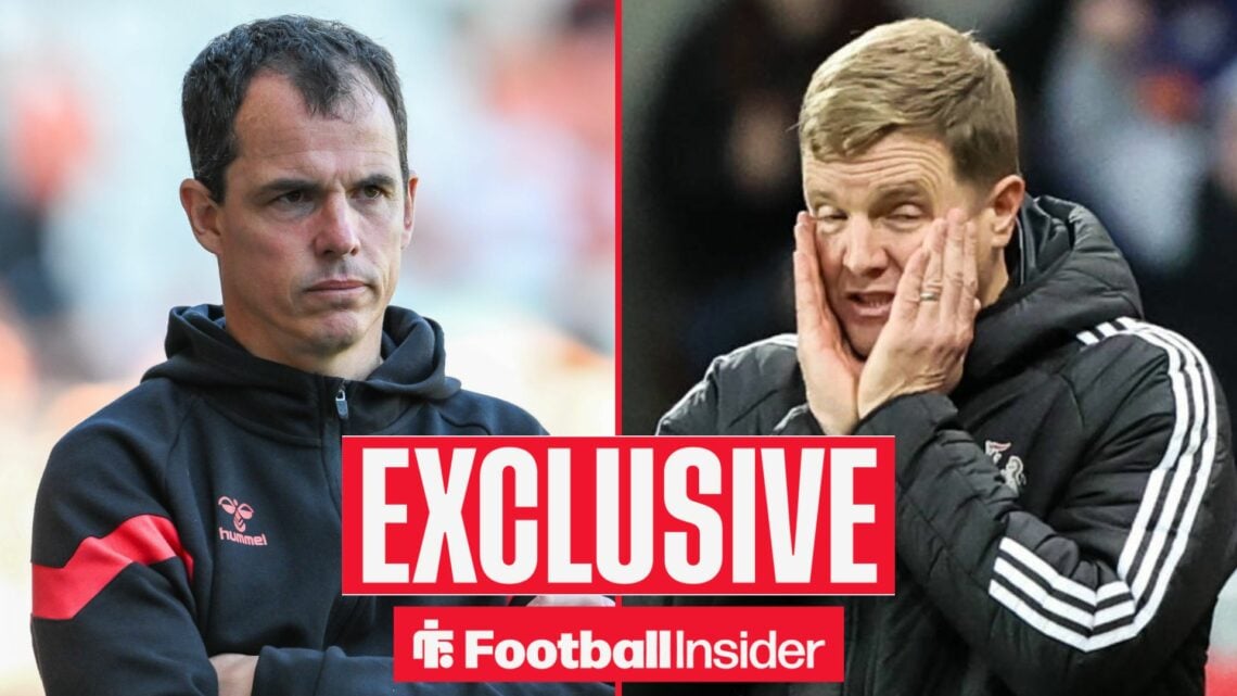 Regis Le Bris and Eddie Howe side-by-side