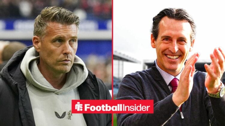 Rob Edwards and Unai Emery on the sidelines for Wolves and Aston Villa respectively