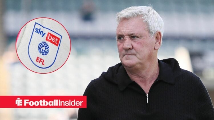 Steve Bruce with EFL badge