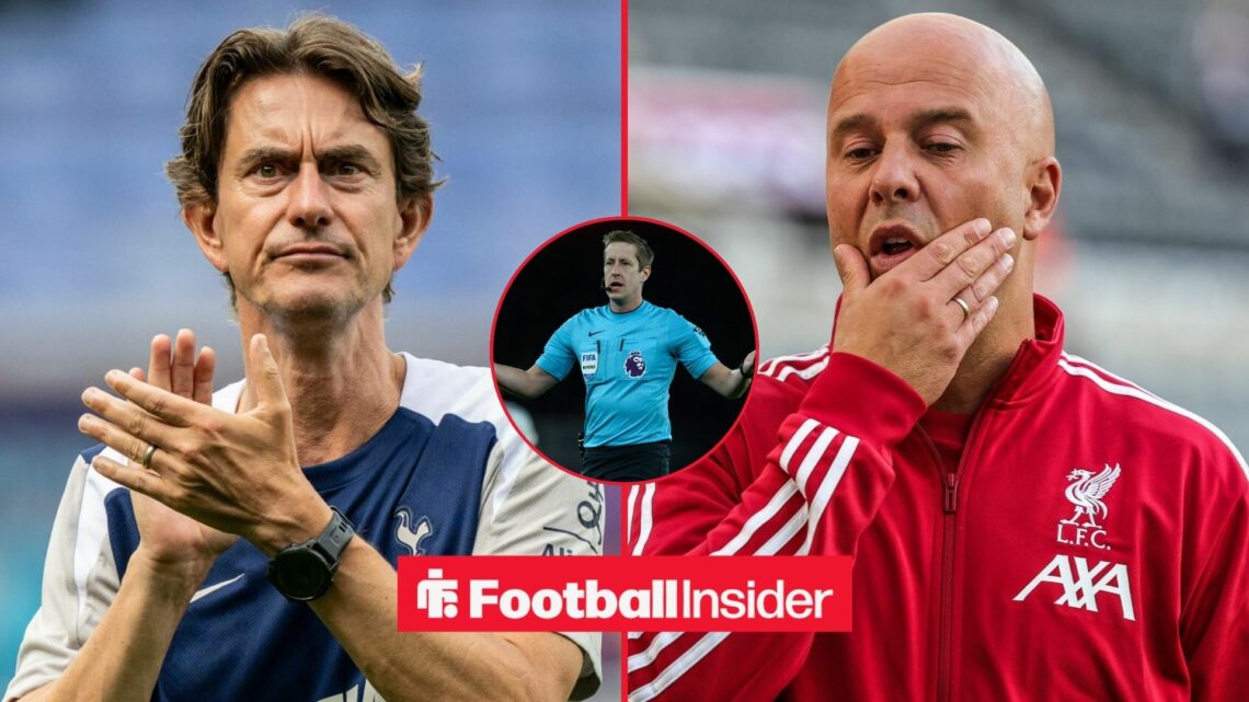 Thomas Frank and Arne Slot side-by-side, John Brooks in a circular inset