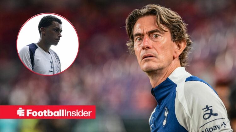 Thomas Frank on the sidelines, Brennan Johnson in a circular inset