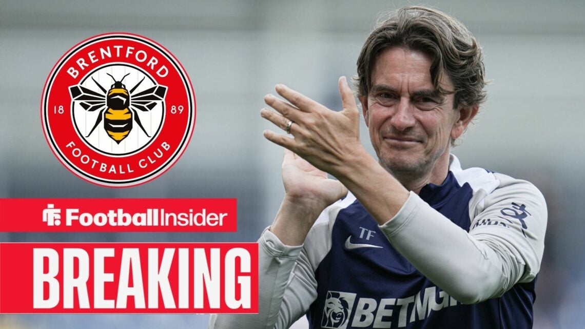 Thomas Frank clapping, Brentford badge