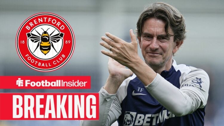 Thomas Frank clapping, Brentford badge