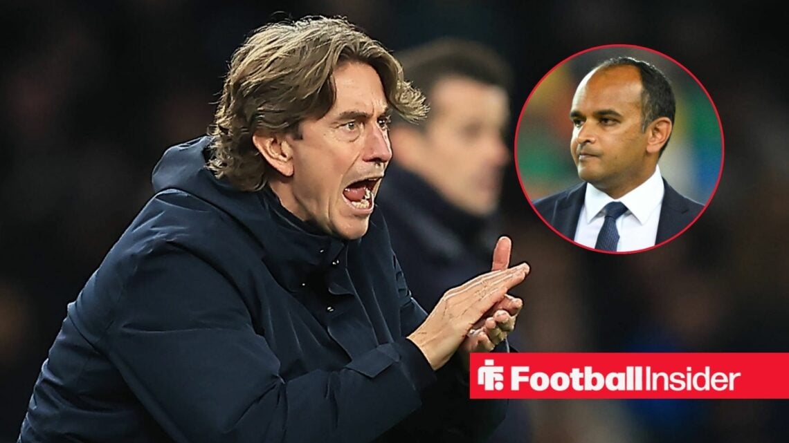 Thomas Frank clapping with Vinai Venkatesham included in a circular inset