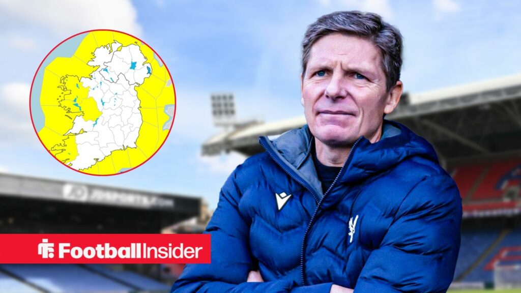 Shelbourne vs Crystal Palace postponement latest as Ireland battered gale-force winds