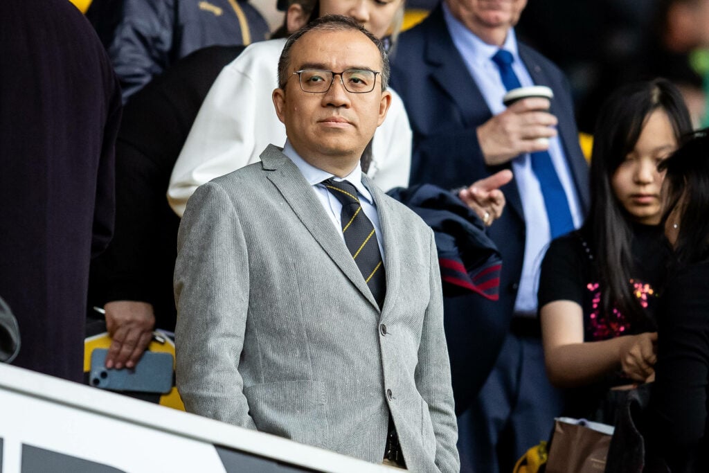 Wolves chairman Jeff Shi at Molineux