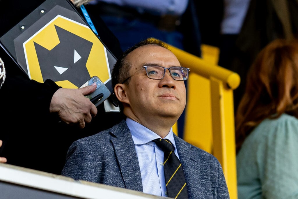 Wolves chairman Jeff Shi at Molineux