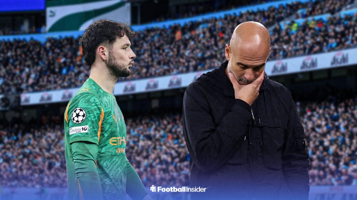 James Trafford and Pep Guardiola disappointed at the Etihad Stadium