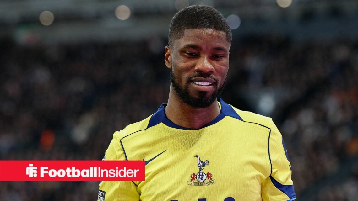 Tottenham defender Kevin Danso smiles