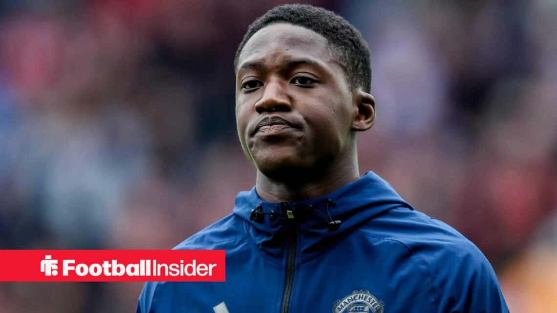 Manchester United midfielder Kobbie Mainoo