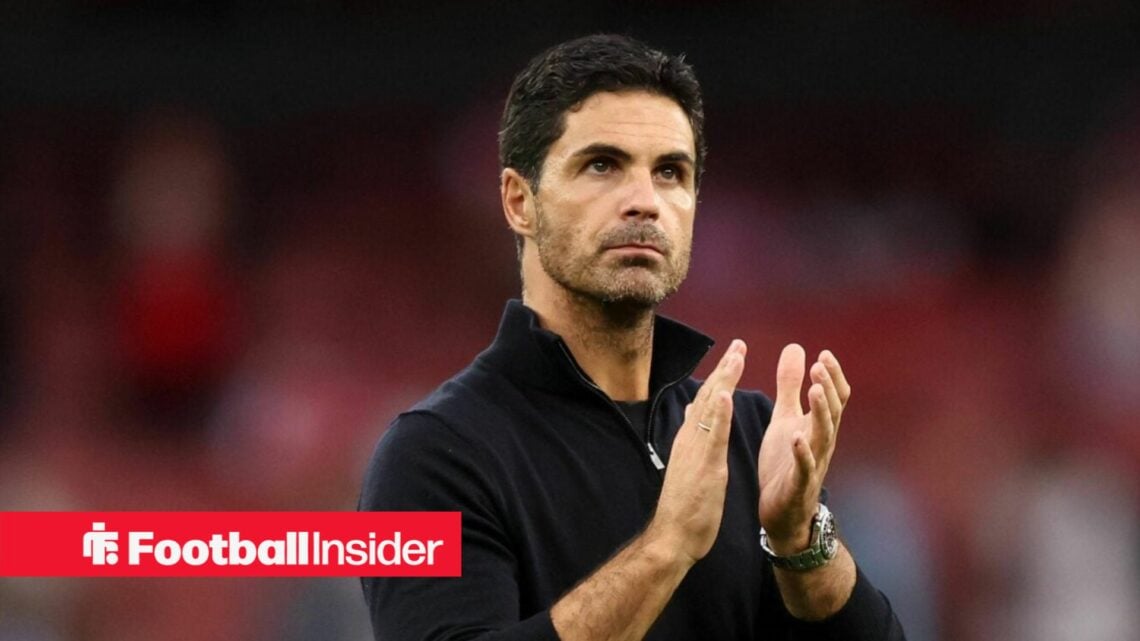 Arsenal manager Mikel Arteta claps