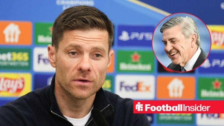 Xabi Alonso with Andrew Cavenagh in circle