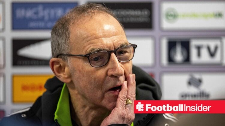 Martin O'Neill looking upset