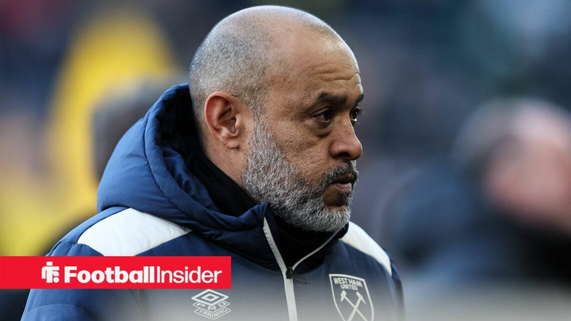 West Ham manager Nuno Espirito Santo